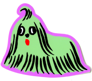 Shih Tzu Sticker Shih Tzu Sticker - Shih Tzu Sticker (715x1000), Png Download