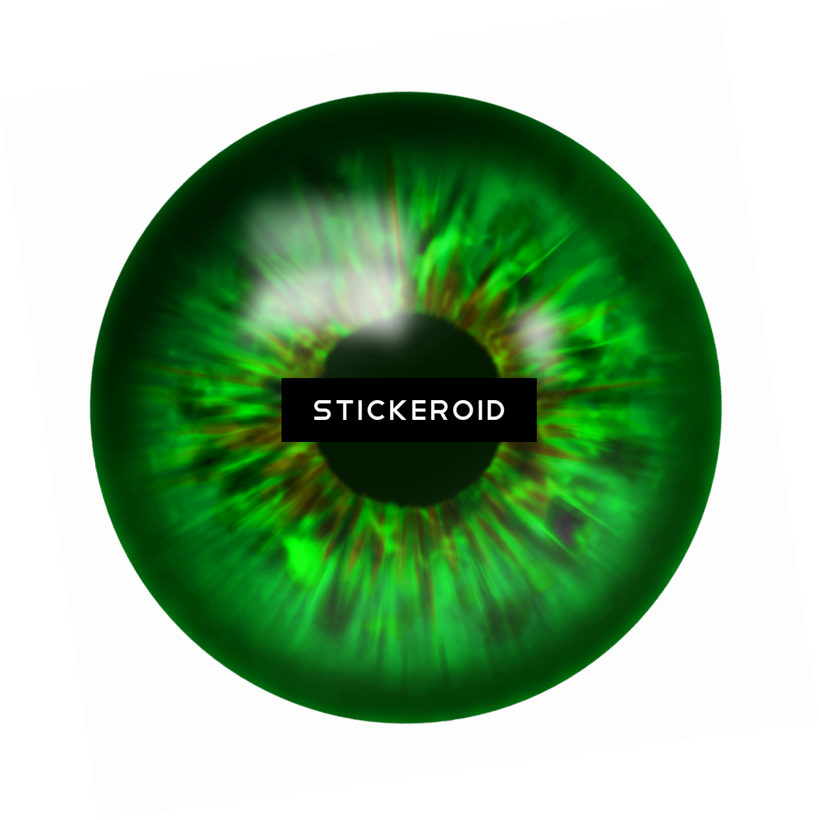 Green Eye - Picsart Eye Lens Png (1155x1156), Png Download