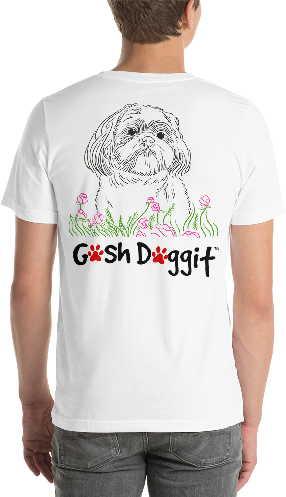 Gosh Doggit Shih Tzu - T-shirt (1000x1000), Png Download