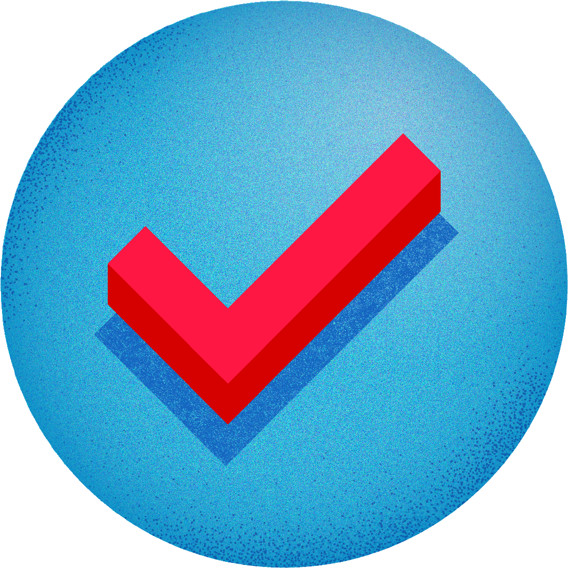 File - Blue Icon - Tick - Icon (1156x1153), Png Download