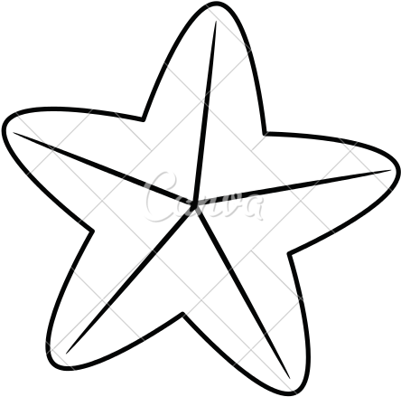 Sea Star At Getdrawings - Starfish (550x550), Png Download