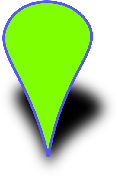 Green Google Marker Clip Art - Clip Art (390x596), Png Download