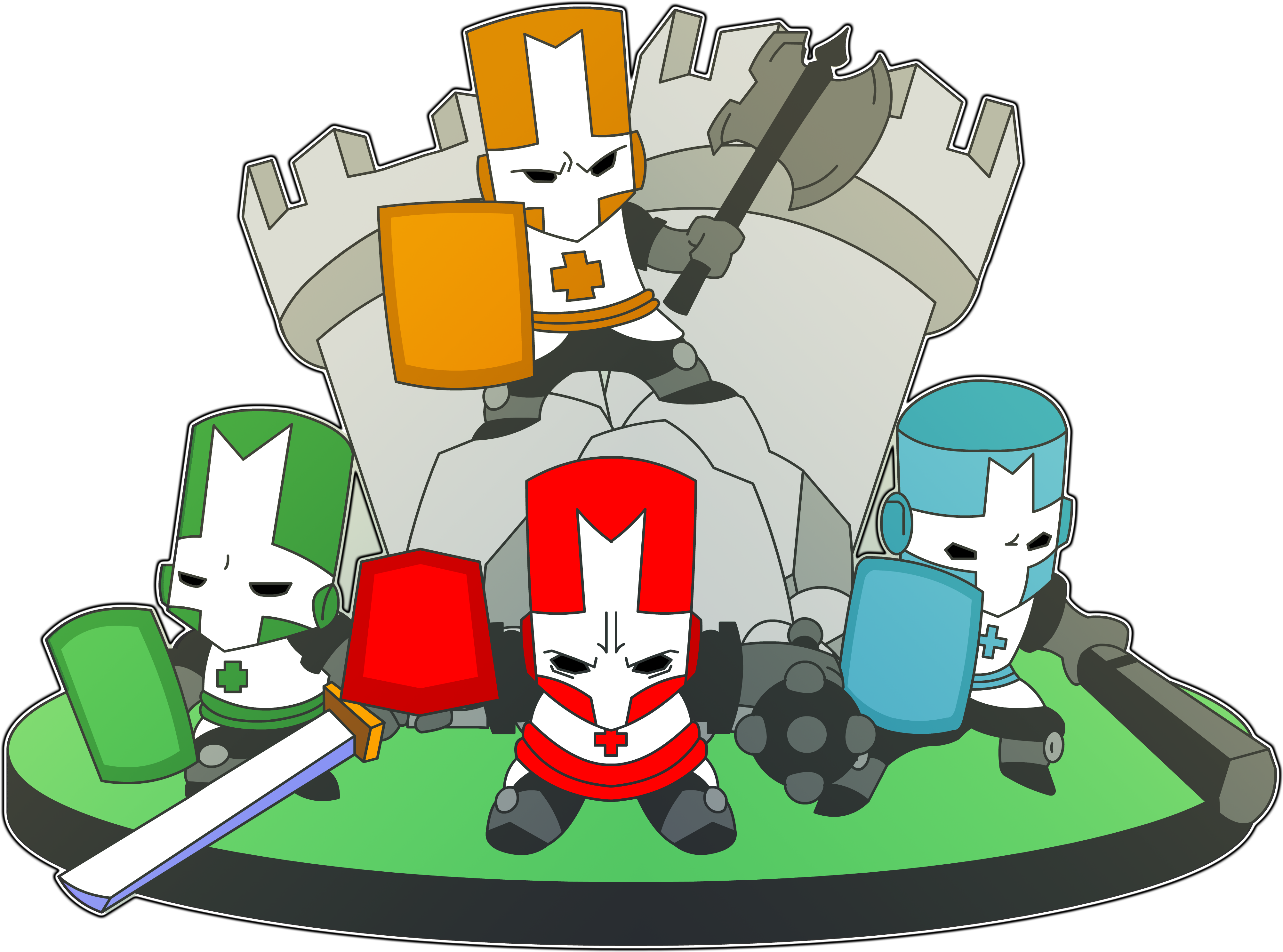3d Art For Pico Day - Castle Crasher Channel Art (4047x2991), Png Download