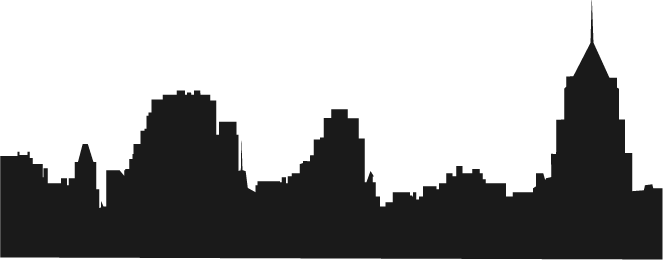 City Skyline Silhouette - Shenzhen Pu Saihanjin Technology Co.,ltd. (663x260), Png Download