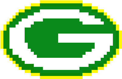 Packers Symbol - Green Bay Packers Pixel Art (470x340), Png Download
