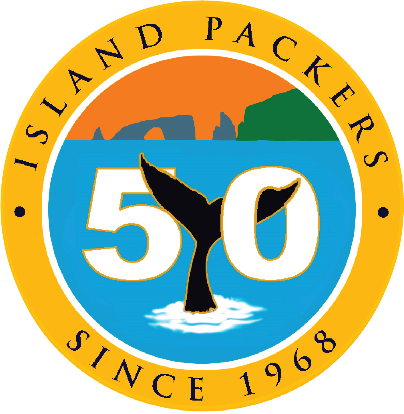 Island Packers Celebrates 50 Years - Emblem (1468x1450), Png Download