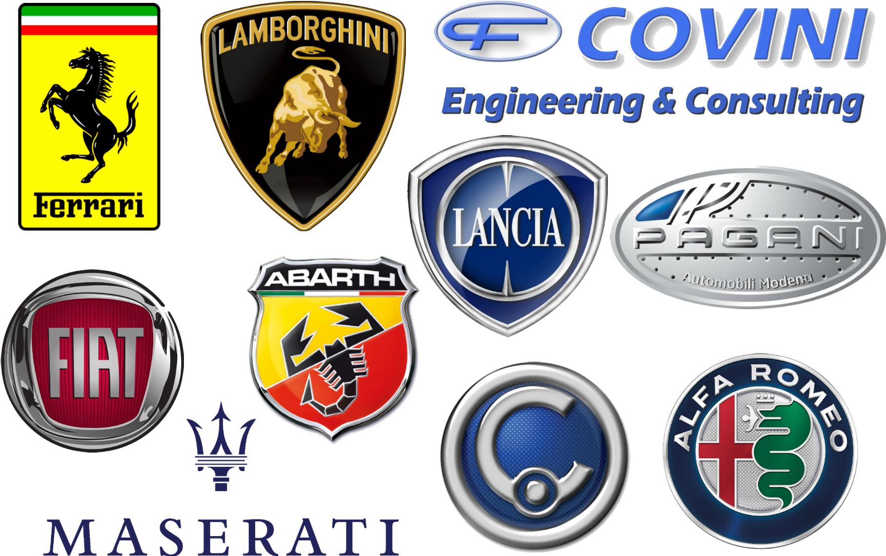 All Italian Car Brands Logos - National Indie Rock Band Music Group 24x18 Print Poster (1865x1220), Png Download