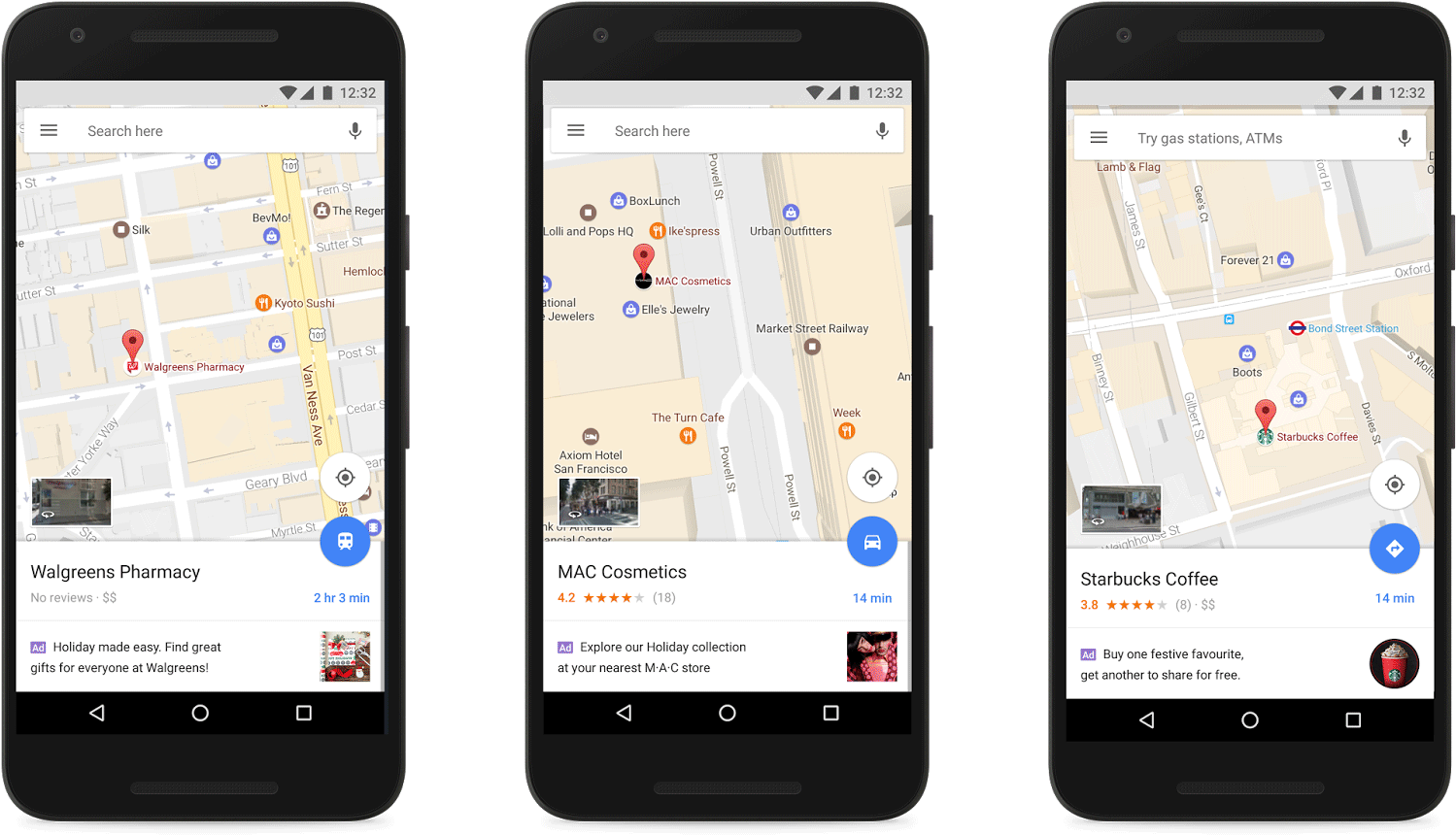 Click For Full Size - Google Promoted Places (1600x952), Png Download