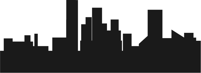 City Skyline Silhouette - Fintech Revolution (684x249), Png Download