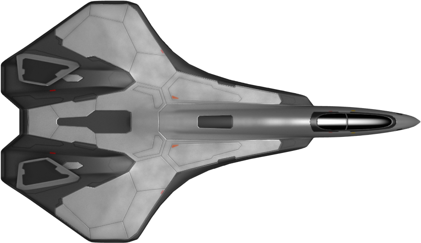 Designs Spacecraft Png - Spaceship Birds Eye View (960x540), Png Download
