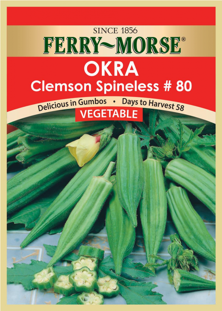 Ended - Vegetable Seed Okra-clemson Spineless (1000x1000), Png Download