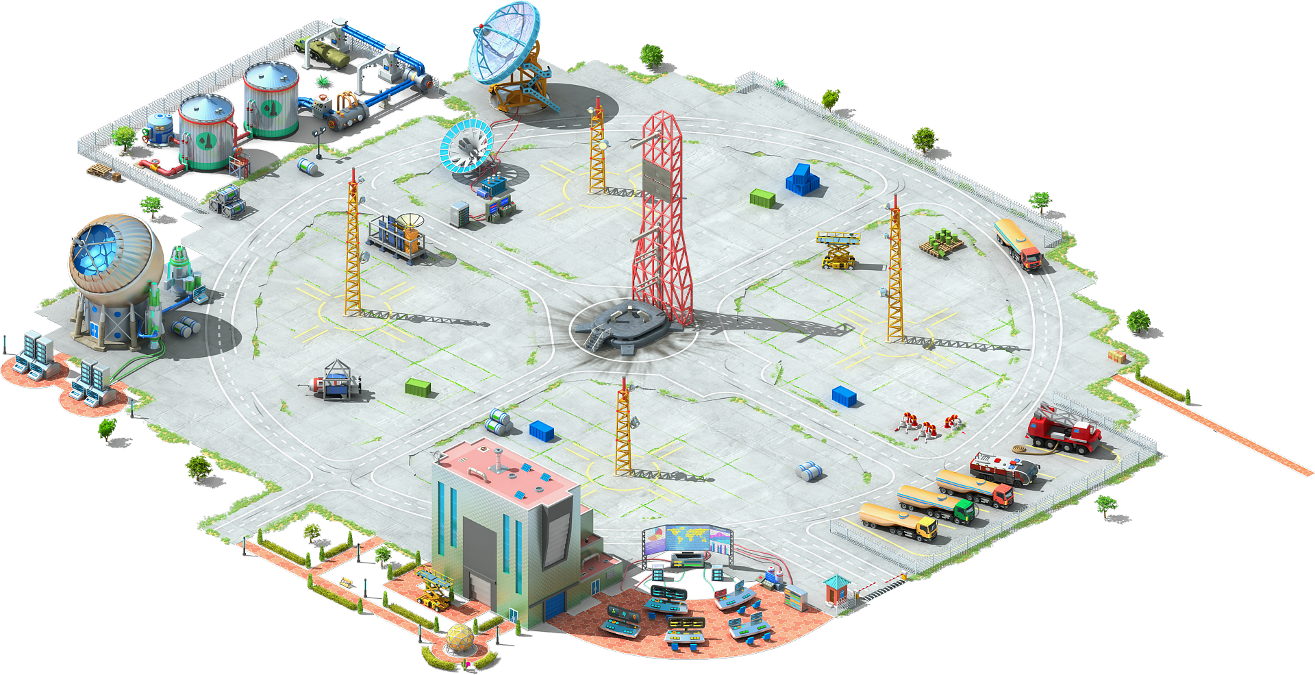 Spacecraft Testing Ground - Ferris Wheel (1920x985), Png Download