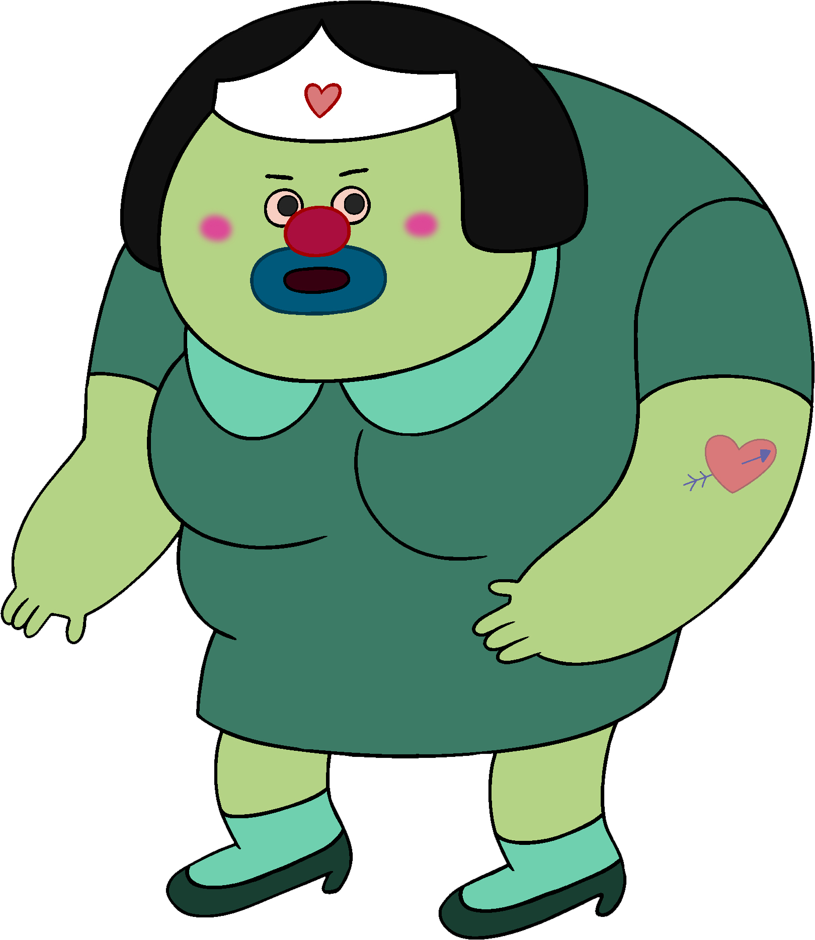 Big Clown Nurse - Adventure Time Clown (1620x1868), Png Download