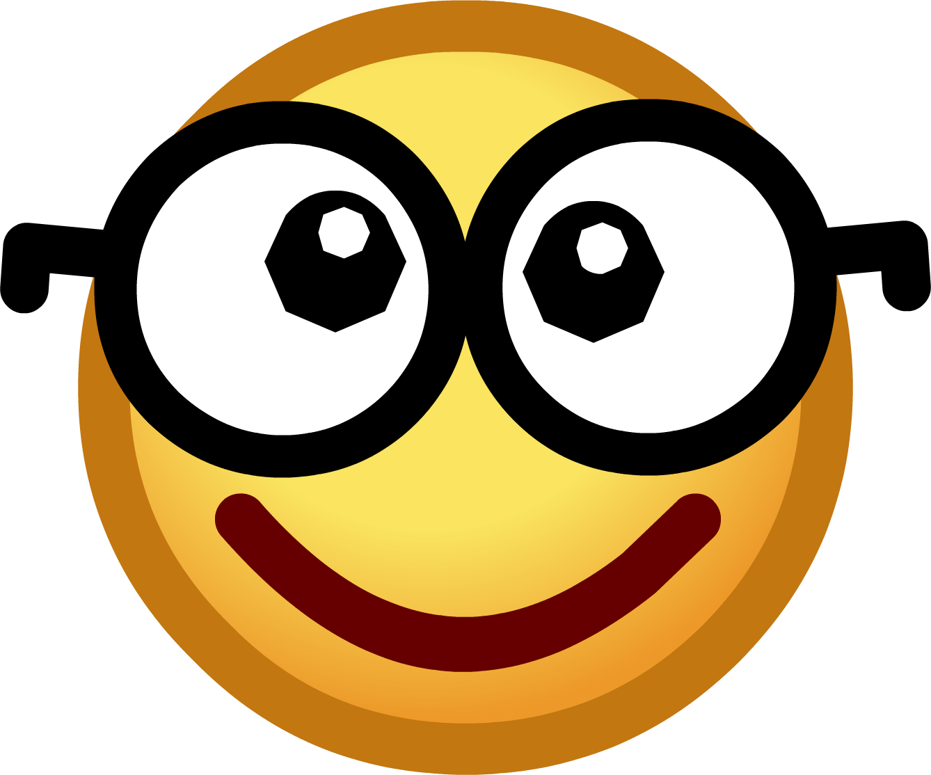 Emoticons Nerd Monster Takeover 2013 - Emoticon Con Gafas De Vista (1338x1114), Png Download