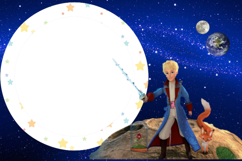 Molduras Pequeno Príncipe - Moon (778x517), Png Download