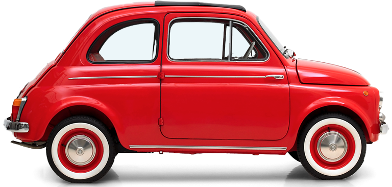 Chosen For You Special Day Your Vintage Fiat 500, For - Vintage Fiat 500 (1410x365), Png Download