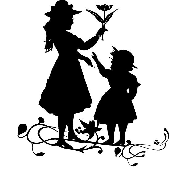 Mother And Child Clip Art At Clker - Greeting On Mothers Day (600x568), Png Download