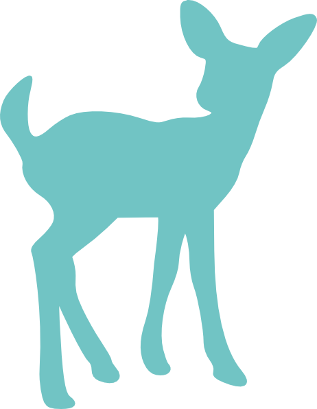 Baby Deer Silhouette Cliparts Msr-7 - Baby Deer Silhouette Clip Art (462x596), Png Download