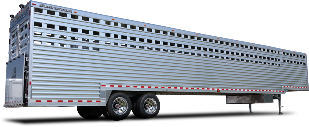 Ground Load Semi - Semi-trailer Truck (1200x500), Png Download