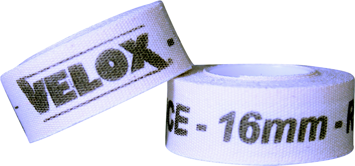 Velox 16mm Cloth Rim Tape / Strip Single - Velox Adhesive Bicycle Rim Tape - 2 Pack Bag (1152x566), Png Download