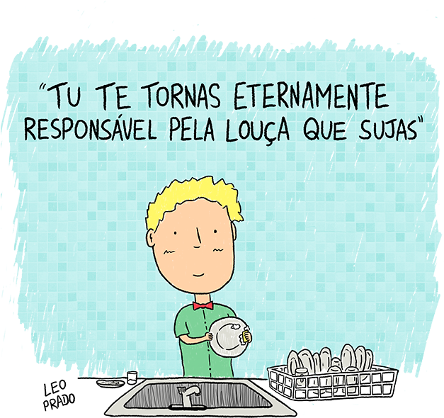 Pequeno Principe - Blog - Frases Engracadas Para Manter A Cozinha Limpa (630x639), Png Download