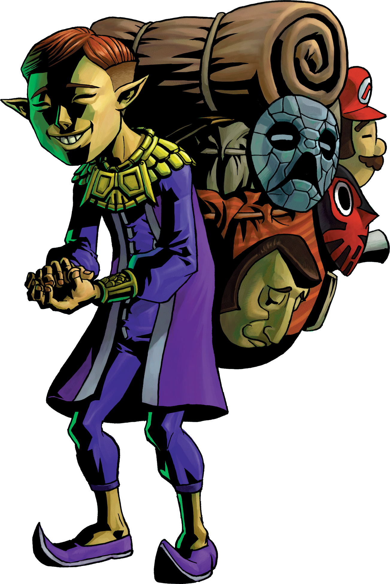 Happy Mask Salesman Artwork (1302x1948), Png Download
