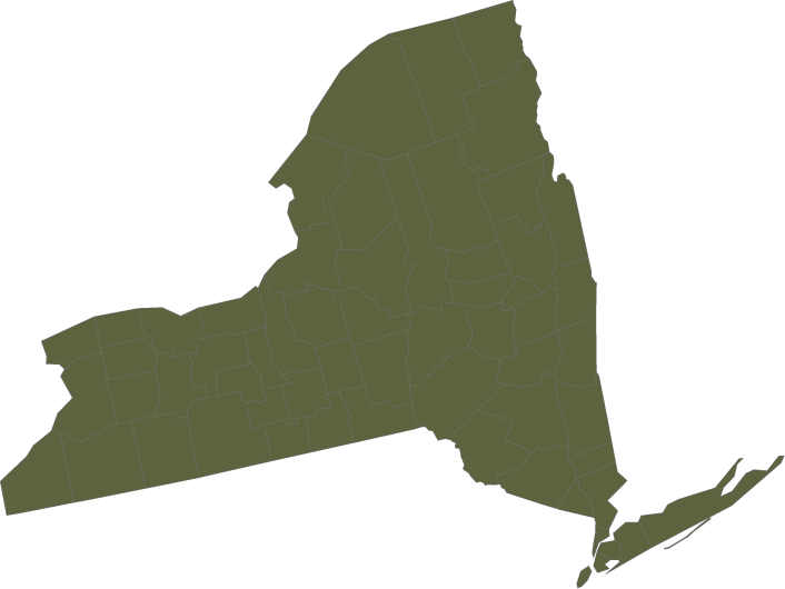 Legend - Map Of New York State (706x530), Png Download
