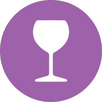 In Your Glass - Wine Glass Round Icon (400x400), Png Download