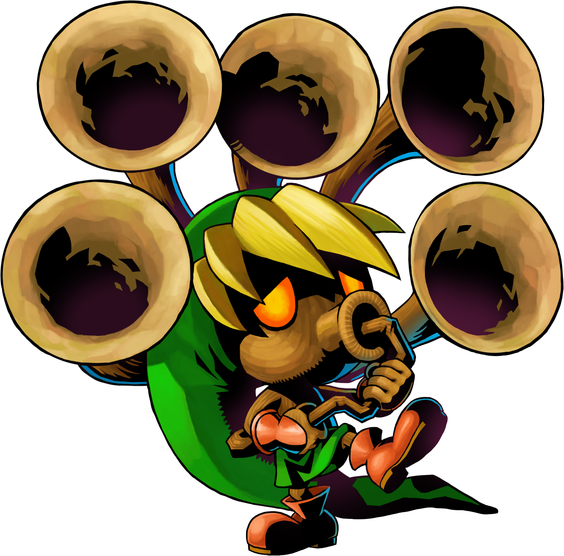 Legend Of Zelda Majora's Mask Deku Link (1200x1183), Png Download