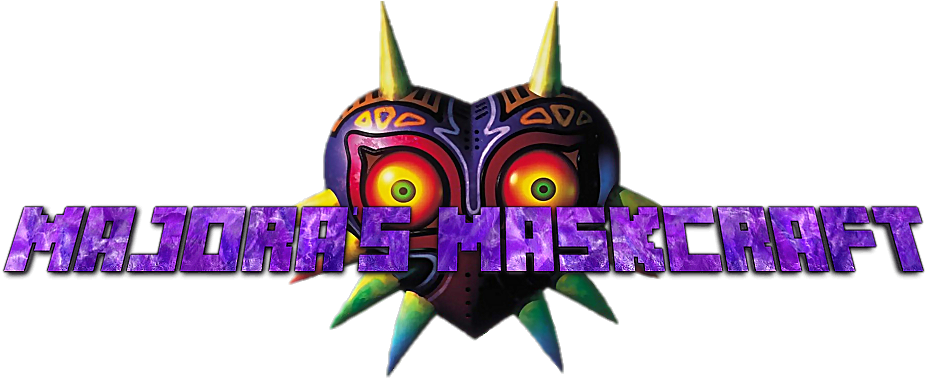 This Mod Adds All Of The Masks From Legend Of Zelda - Zelda Mod Majoras Mask For Minecraft (1003x382), Png Download