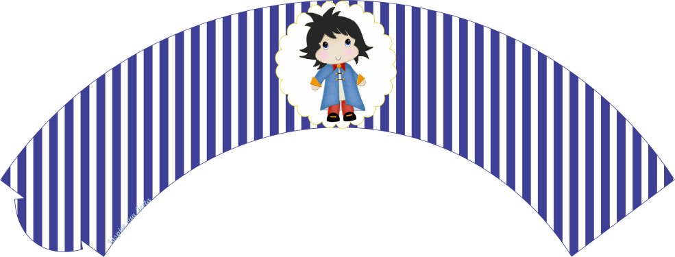 Saia Para Cupcake - Topper Principe Para Cupcake (985x375), Png Download