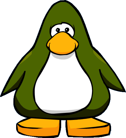 Olive Green From A Player Card - Club Penguin Miners Helmet (414x451), Png Download