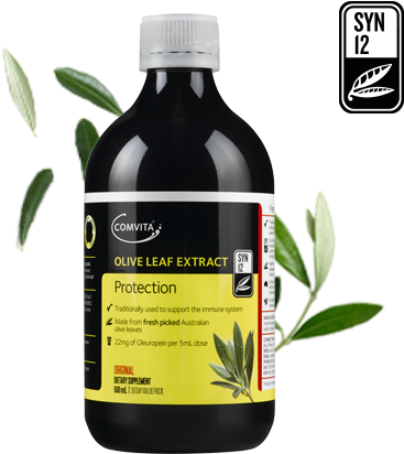 Made From Fresh Olive Leaves - Comvita Olive Leaf Complex (420x480), Png Download