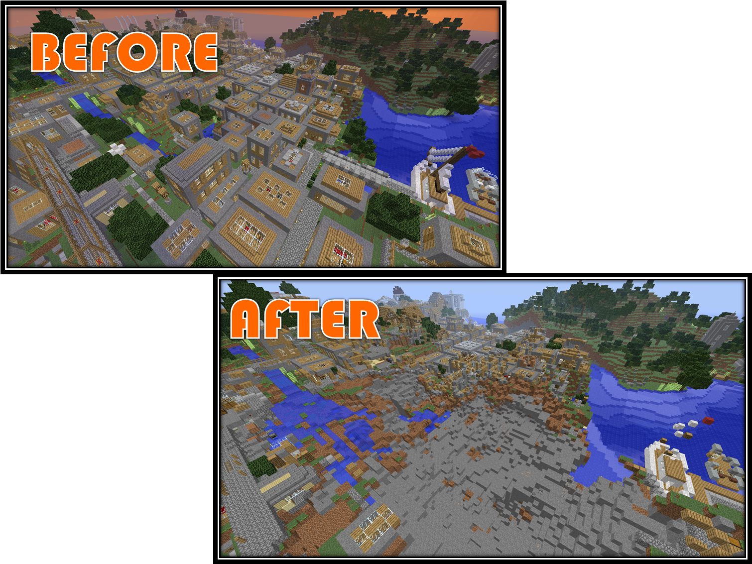 After A Nuclear Explosion - Ftb Reactor Explosion (1529x1140), Png Download