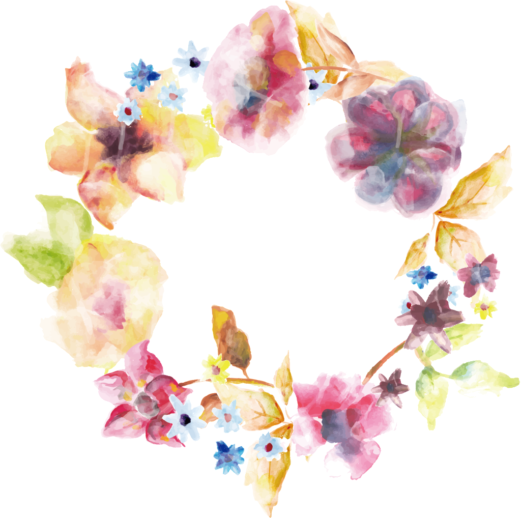 This Graphics Is Fresh Watercolor Hand Painted Wreath - Notebook Journal Dot-grid,graph,lined,blank No Lined (1024x1018), Png Download