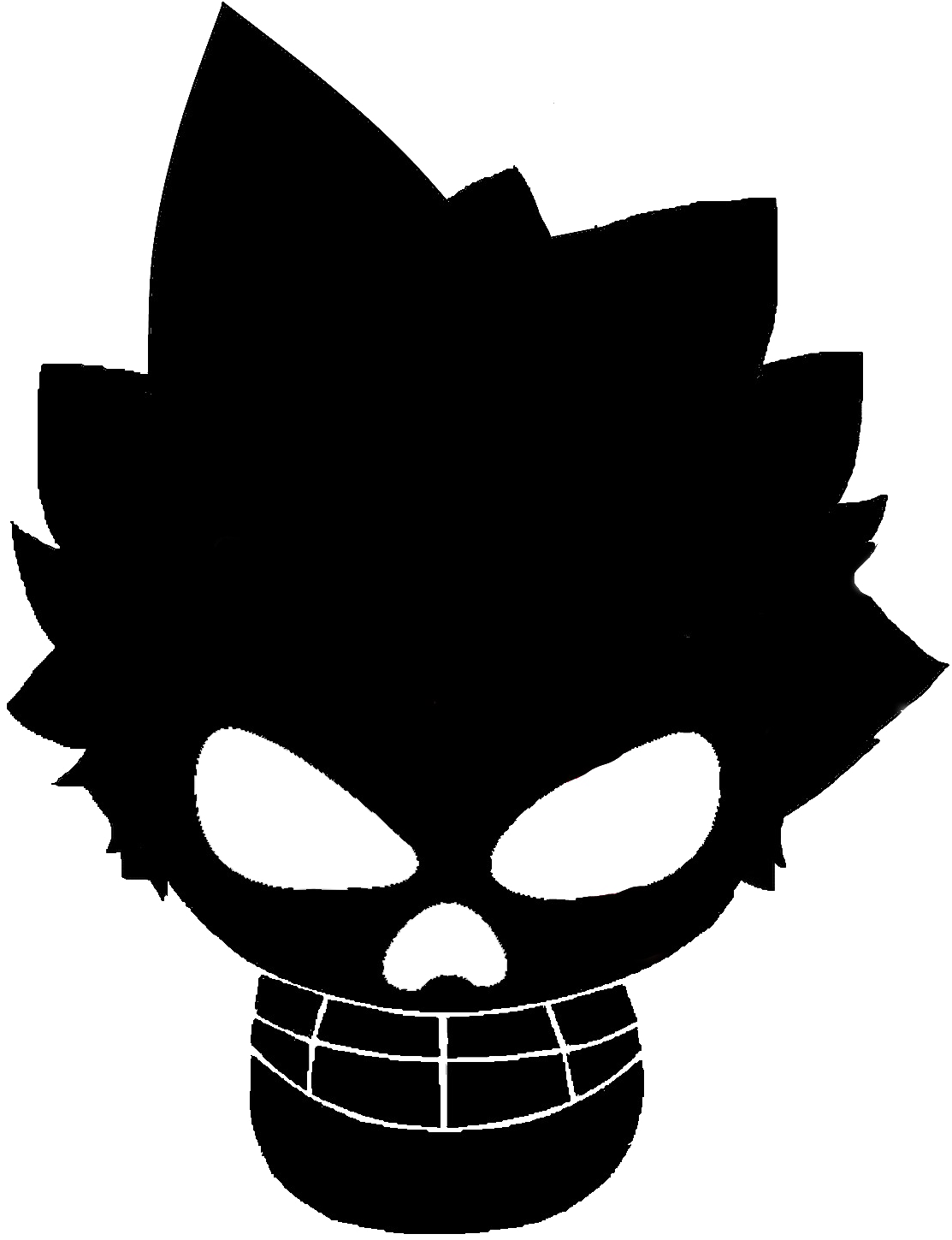 Black Skull Png Background Image - One Piece Rocks Pirates (1024x1024), Png Download