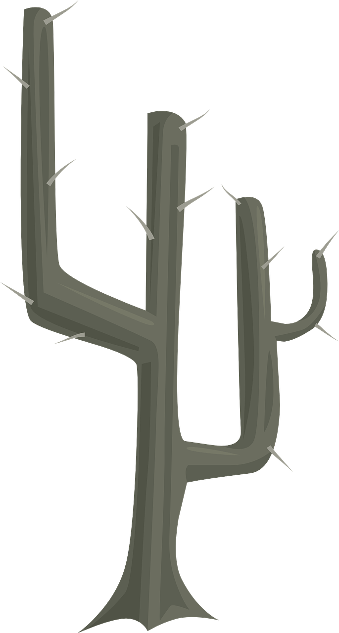 Free Download Cartoon Cactus With Flower - Cactus (685x1280), Png Download