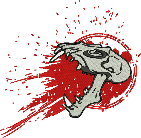 Animal Skull Lagre - Illustration (495x486), Png Download