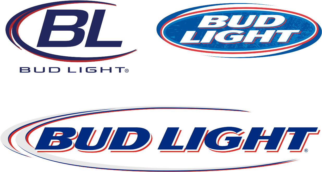 Clip Art Free Library Bud Logo Font Desktop Backgrounds - Bud Light 12"x4" Outdoor Decal (1267x899), Png Download