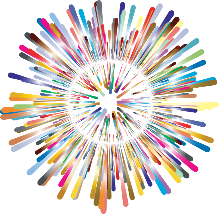 Source - Openclipart - Org - Report - Minecraft Explosion - Colorful Explosion Clip Art (770x752), Png Download