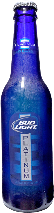Bud Light Platinum - Bud Light Platinum Bottle (450x800), Png Download