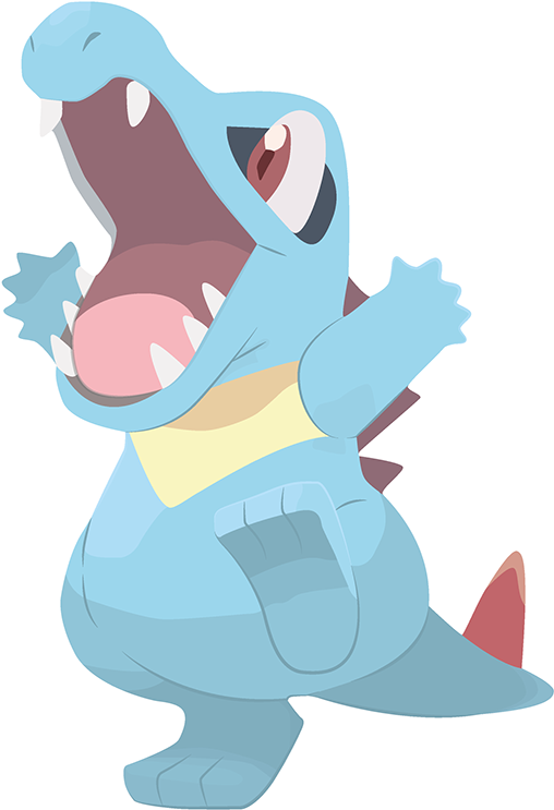 Totodile Nº158 Cast By Vale Bra - Pokemon Moon Qr Codes Totodile (600x776), Png Download