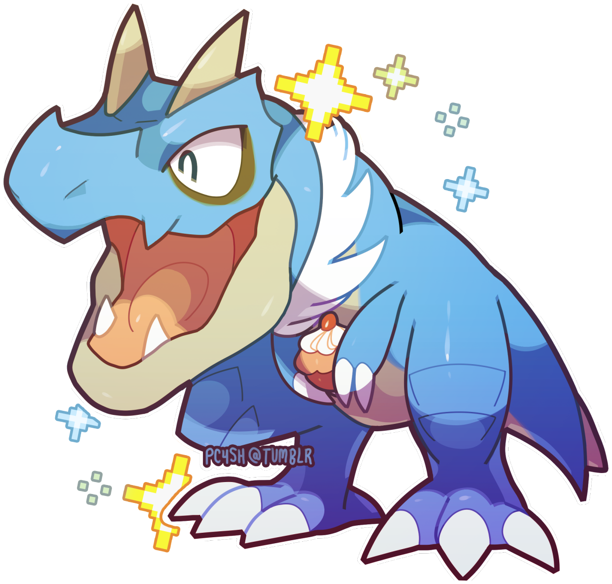 Shiny Tyrunt Looks Kinda Like Totodile - Shiny Tyrunt (1280x1200), Png Download