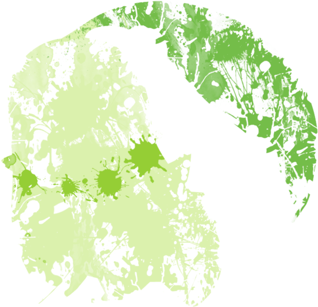 Chikorita Paint Splatter Graphics By Hollyshobbies - Transparent Green Paint Splatter (977x818), Png Download