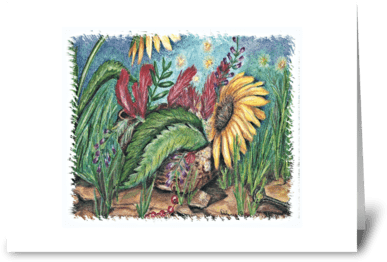 "pixie Nest" Greeting Card - Greeting Card (424x349), Png Download