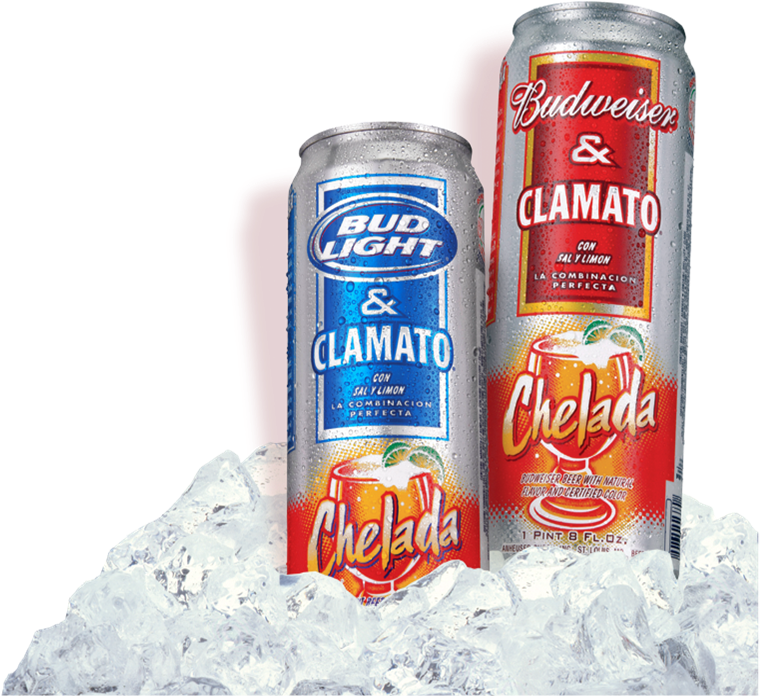 Bud & Bud Light Chelada - Michelada Drink In A Can (760x696), Png Download