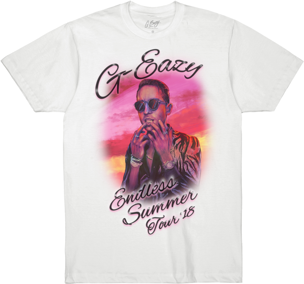 2018 Endless Summer Tour Tee - 2018 Fd White Shirt Transparent Design (480x453), Png Download