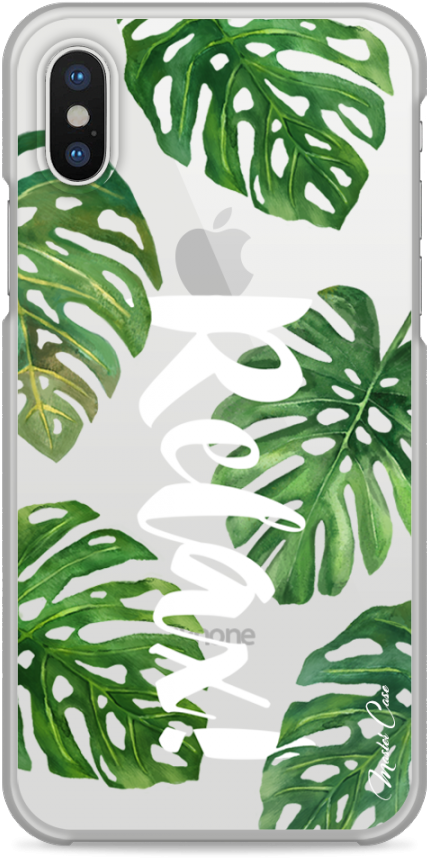 Coque Iphone X Tropical Watercolor Design Relax - Iphone 6s (1230x900), Png Download