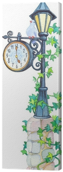 Watercolor Forged Lantern With A Pointer And Mechanical - Watercolor Painting (400x400), Png Download
