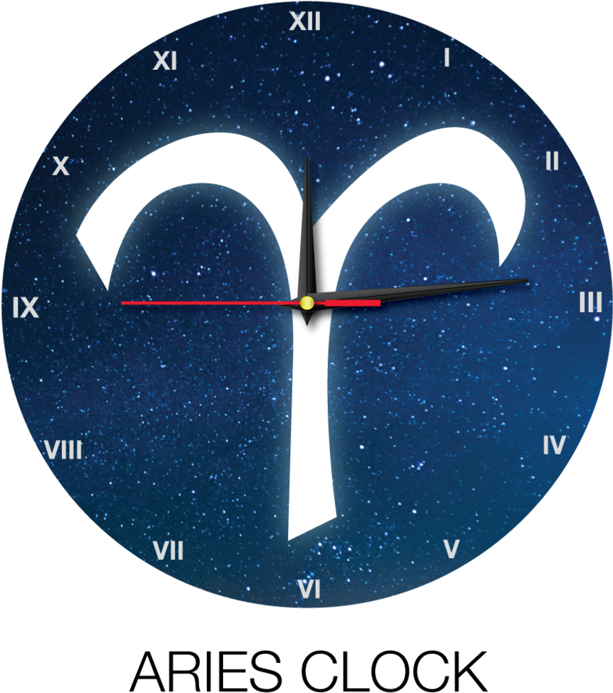 Aries-clock (1000x1065), Png Download